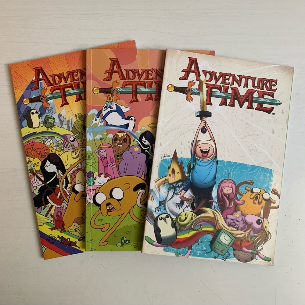 The Adventure Time Graphic Novel Vol. 1-3 Cartoon Network Kaboom